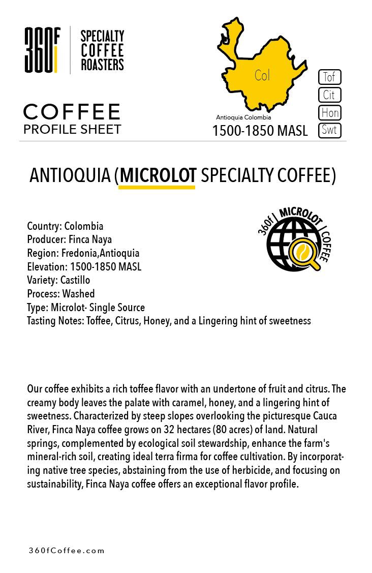 ANTIOQUIA COLOMBIA *MICROLOT SPECIALTY COFFEE*